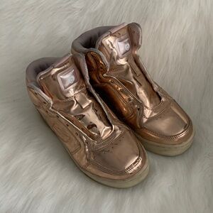 Skechers Kids Sneakers in Metallic Rose Gold